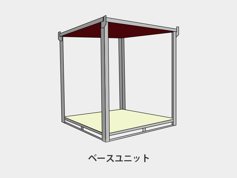 一坪シャッター倉庫 | コンテナハウスの富士クオリティハウス